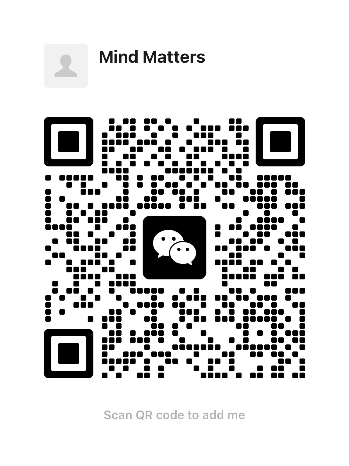 Mind Matters WeChat QR Code